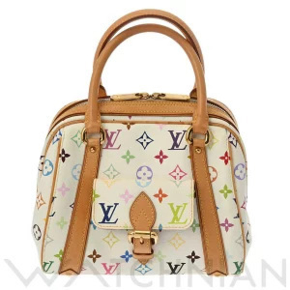 Louis Vuitton Priscilla Blanc White Monogram Multicolor Handbag